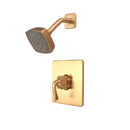 Pioneer Industries Single Handle Shower Trim Set in PVD Brushed Gold T-4PR310-BG